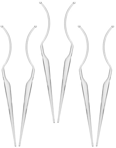 ASAKKURA Soportes para Pestañas Postizas de Acrílico 6 Piezas, Exhibidor Resistente y Moderno para Pestañas Rizadas y Variadas, Adecuado para Maquillaje Profesional