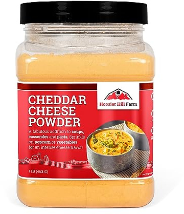 Hoosier Hill Farm Cheddar Cheese Powder, 1LB (Pack of 1)