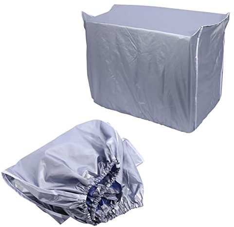 Garsent Coperchio del Condizionatore, Coperchio del Climatizzatore per Esterni Anti-Polvere Anti-Neve Impermeabile Protector Climatizzatore Externa.(94 X 40 X 73cm) Colore della Fodera Casual