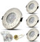 HiBay 4Stk Einbaustrahler LED IP44 Einbauspots Badezimmer Einbauleuchte 68mm GU10 Bad Deckenspot Inkl. 5W Leuchtmittel Naturweiß 230V