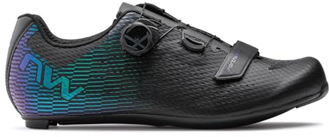 Northwave Storm Carbon 2 Rennrad Fahrrad Schuhe irisierend schwarz/grün/lila 2024: Größe: 43