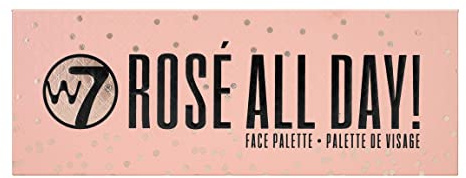 W7 Rosé All Day Multi-Use Face Palette - Shades to Bronze, Glow & Colour - Flawless Long-Lasting Makeup