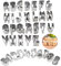 Emporte Pièce Alphabet Acier Inoxydable, Emporte Pièces En Forme De Lettres Et De Chiffres, 36 Pcs Emporte Piece Lettre Alphabet, Lettres En Alphabet En Acier Inoxydable Biscuits Coupe Moules