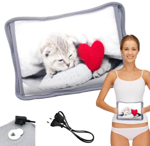 Powersell - Electric Hot Water Bottle | Plush Lining for Softness | Long-Lasting Heat up to 5 Hours | Easy Electric Charging | Suitable for Winter Use, Plush Toy