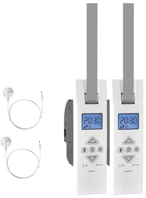 ATTAS MATOFIX PRO + Sonnensensor Elektrischer Gurtwickler bis 45 kg23mm Gurtband, Unterputz, universal Rollladenantrieb mit Display, einstellbare Fahrzeiten (2)