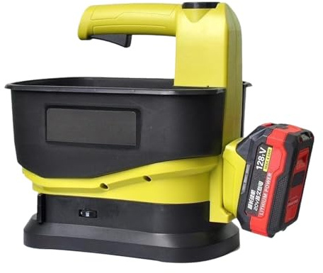 LOVIVER Esparcidor eléctrico de Mano, esparcidor de Semillas inalámbrico, esparcidor eléctrico, 5,5 l, dispensador de Semillas, sembradora de césped,