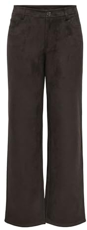Onlina Life Mw STR faux mockabyxa Pant, Choklad tårta, S / 32L