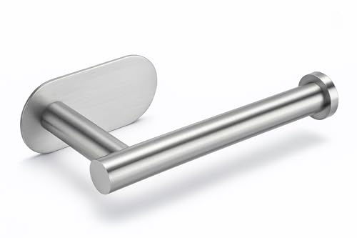 DOUBBLENⓇ Portarrollos Papel Higiénico Adhesivo | Soporte Papel Higiénico WC Adhesivo Moderno sin Taladro – Colgador Papel Higiénico de Acero Inoxidable Alta Resistencia para Baño Autoadhesivo