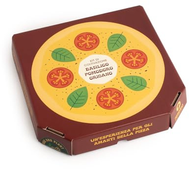 Kit Pizza Lovers | Coltiva Basilico, Pomodoro e Origano a Casa | Regalo Gourmet Original per Amanti della Cucina | Resetea