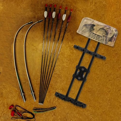 Mipcase Caja Portátil para Flechas De con Multifuncional, Bolsa Camuflaje Resistente Al Agua, Desmontaje Rápido, Soporte para 5 Flechas, Almacenamiento para Arqueros Al Aire Libre