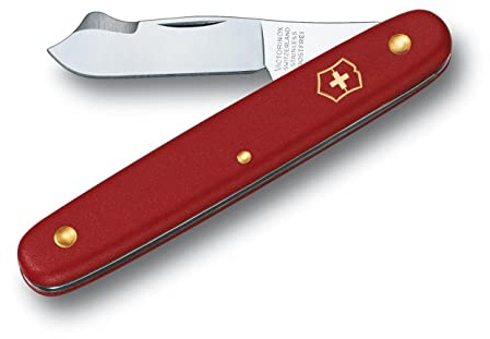 Victorinox, Taschenwerkzeug, Garten, Okuliermesser Kombi S, rot, 2 Funktionen, Klinge, spitz | Rindenlöser, Swiss Made