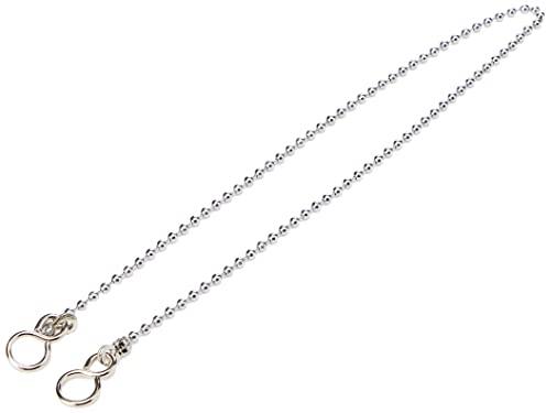 Bulk Hardware BH02251 Chaîne de baignoire à billes 450 mm avec crochet S Chromé