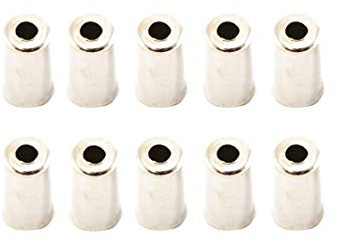 10 Stück Fahrrad Bremszug Kappen Hülsen Bowdenzug Hüllen End Kappen Ferrule V2A