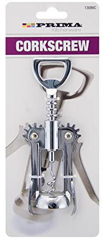 Stainless Steel Corkscrew - with Levers, Multi Purpose Hand Tool | Pulling Wine Bottle Opener Easy Fast Pull, Household Kitchen Accessory Utensil, Kitchenware Party, Open Drinks