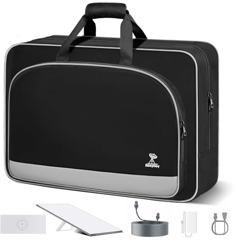 Bosynoy Carrying Case Compatible with Starlink Gen 3, Case Compatible with Starlink Satellite Dishes Gen 3 Accessories, Waterproof Bag with Inner Pocket, Shockproof Travel Bag for Camping and RV