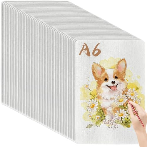 TTYSHIP® 150 Fogli Carta Acquerello, 300g/m² Carta Acquerello A6, Fogli Acquerello per Disegnare, Schizzi, Graffiti (10 x 15cm)