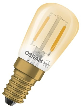 Osram Vintage 1906® LED SPECIAL Shapes in Stab-Form, LED-Lampe, Glas, Gold, 1,6 W, 50 lm, 2400 K, CRI 80