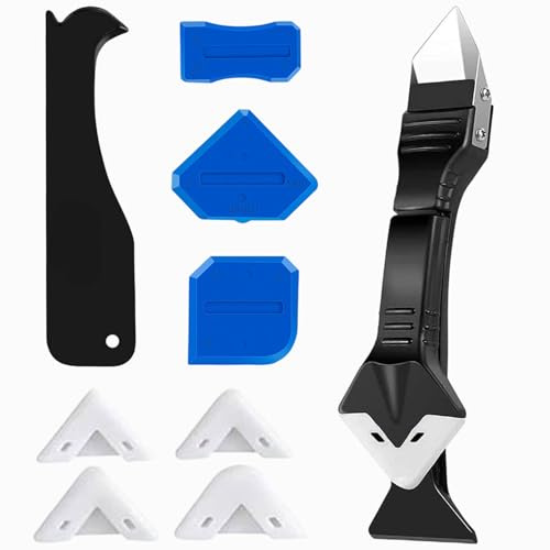 Set di attrezzi per la rimozione del silicone, strumento di rimozione delle fughe in silicone, strumento di rimozione del silicone, estrattore in silicone, strumento di regolazione della finestra