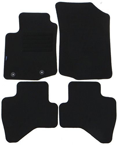 TN Profimatten Autoteppich fr Citroen C1 ab 2014 - Hochwertiger Velours, Schwarz