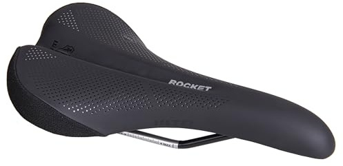 WTB Rocket Bike Seat (Saddle) - Thick Padding - Medium Width - Mountain & Gravel (Cromoly Rail)