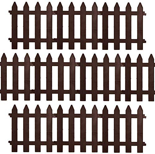 Vilde Valla Decorativa para jardín, 30 x 30 cm, 3 m, 10 Unidades (marrón)