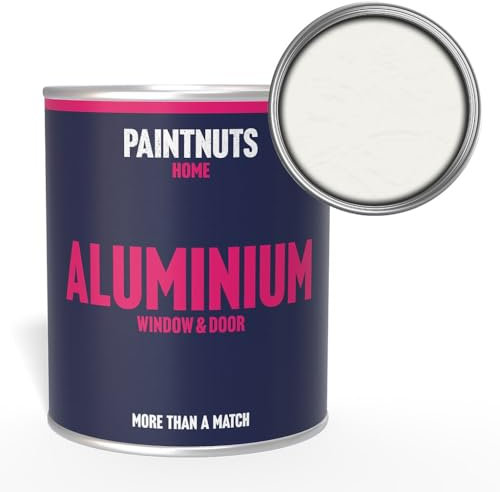 Paintnuts Aluminium Window & Door Paint - RAL-9016 - TRAFFIC WHITE Gloss 500ml Tin