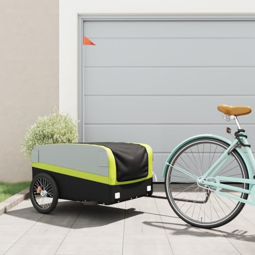 Vopese Bike Trailer, Heavy Duty Cargo Bike Trailer for Transporting Luggage and Gear, 45 kg Capacity, Iron Frame, Kids Bike Trailer and Mobility Scooter Trailer for Cycling, Camping and Commuting