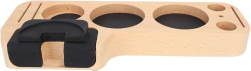 VIENESSO Barista Tamperstation aus Holz – rutschfeste Andrückstation für Siebträger | Elegant & stabil – Perfekter Espresso in Sekundenschnelle