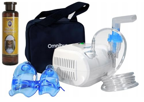 Omnibus BR-CN116 Inhaliergerät + Kochsalznebel Inhalator Aerosol Therapie Vernebler Inhalation Kompressor