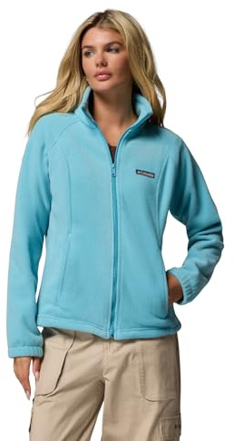 Columbia Womens Benton Springs Full Zip Fleece Jacket, Vintage Blue, Medium