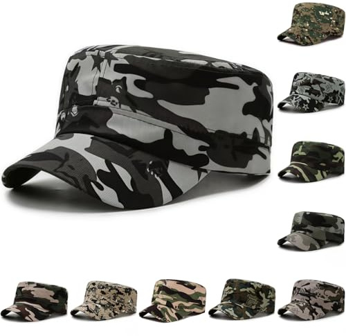 HINGTAT Casquette de camouflage militaire tactique avec fermeture réglable à crochet et boucle, casquette de baseball légère pour l'entraînement en plein air, idéale pour les sports d'été, la