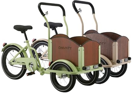 Cargo Kid Tricycle - 3 Wheel Kids Trike with Storage Basket, Adjustable Handlebar & Seat, Stable Ride - Outdoor Pedal Tricycle for Boys - Lightweight & Durable Kids Riding Bike (Set of 2)