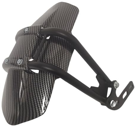 FACAIIO Parafango posteriore per veicoli elettrici per bici elettriche da 10-12, 330 x 185 mm, in ABS color carbonio, con regolazione dell'angolo, 1 set