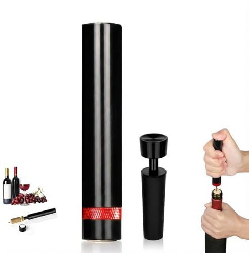Air Pressure Wine Opener with Built-in Foil Cutter, Effortless Wine Bottle Opener Pump, Portable Pen-Style Cork Remover, No More Broken Corks, Perfect Wine Gift for Home, Party & Travel
