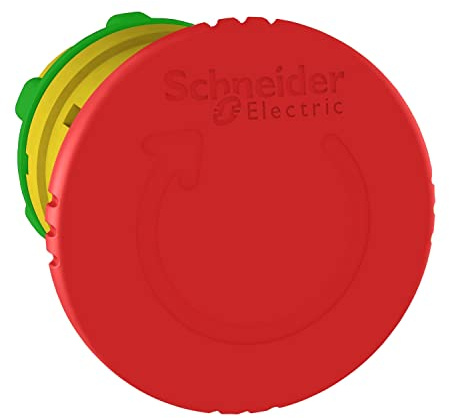 Schneider Electric Harmony XB5 Not-Aus/Not-Halt-Schalter, Frontelement, Kunststoff, 22mm, Pilz 40mm, Drehentriegelung, rot, Artikelnummer ZB5AS844