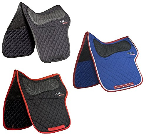 NETPROSHOP Isländer - Island Pferd Baumwoll Schabracke, atmungsaktiv, Farbauswahl, Farbe:Schwarz/Rot