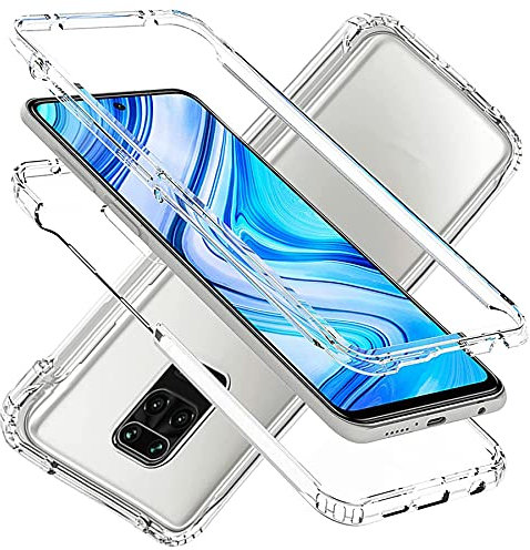 Funda Xiaomi Redmi Note 9S / Note 9 Pro,360 Grados Full Body Anti-Shock [Suave TPU Silicona Delantera y PC Duro Trasera] 2 in 1 Protección Carcasa Funda para Xiaomi Redmi Note 9S