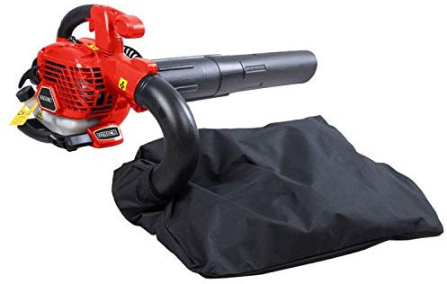 DUNSCH Aspirateur souffleur de Feuilles Thermique 25,4cc Vitesse 252 km/h Sac 45 litres 51254BV3