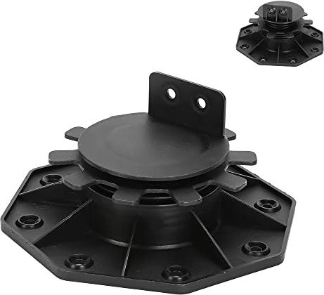 Cecaylie 20 stycken styrelager, höjdjusterbara, 30–60 mm, fotavläger, terrassplattor för terrassbrädor, underkonstruktion, WPC, justerbara fötter