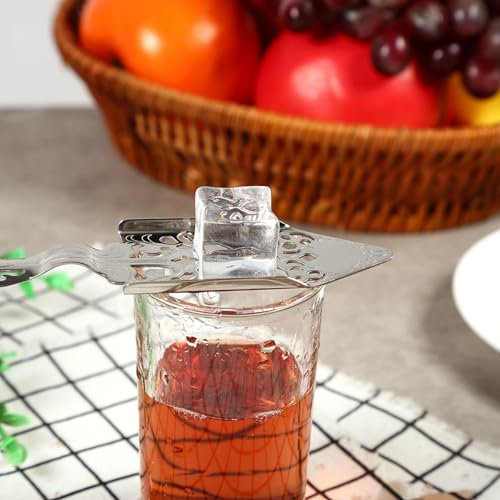 Set Esclusivo per Assenzio, Cucchiaio in Vetro, Filtro per Tazza da Cocktail in Acciaio Inossidabile 304 Perfetta Preparazione 'assenzio (cucchiaio da assenzio vintage)
