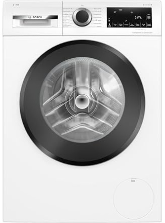 Bosch WGG254F10, Serie 6, Waschmaschine 10 kg, 1400 UpM, Frontlader, i-DOS Waschmitteldosierung, Fleckenautomatik, Iron Assist - weniger Falten, Touch Control, Schnelles Waschen, AquaStop, Weiß