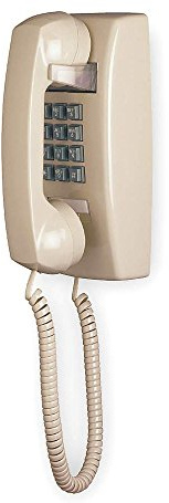 Cortelco 255444-VBA-20M Väggtelefon med volymkontroll – aska
