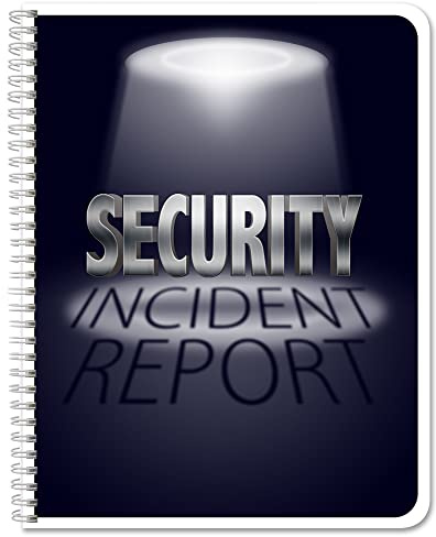 BookFactory Security Incident Report Log Book/Security Guard Journal - Wire-O, 100 Pages, 8.5'' x 11'' (Made in USA)