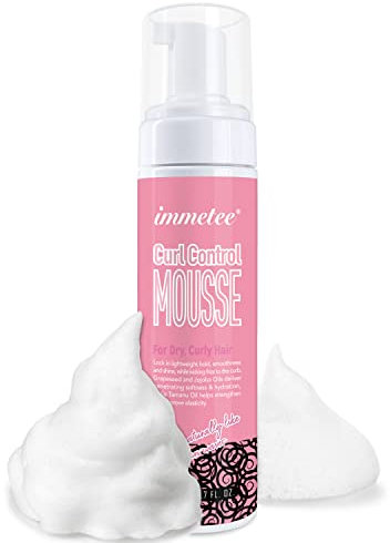 Mousse Contrôle des Boucles, Cheveux bouclés, Styling Hydratante Anti-Frisottis 200ml