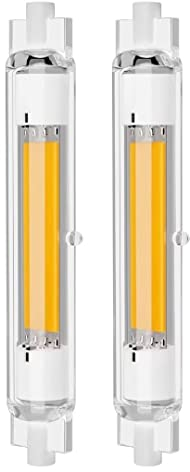 R7S LED 118mm 30W Dimmbar, LED R7S lampe Energiespar, 30W R7S LED 118mm Ersatz für 150W 300W Halogen Leuchtmittel, R7S LED Lampen, Kaltweiß 6000K, 3000LM, 360°Abstrahlwinkel, Kein Flackern, 2er Pack