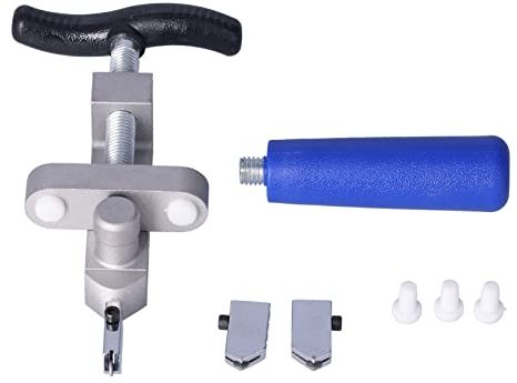 KhUKhu Glasfliesenschneider, 2-in-1-Keramikglas-Brechzangen-Set, 3–15 mm, handgehaltener Fliesengrenzöffner, Hartmetall-Messerrad für das Schneiden von Glasfliesen zu Hause, Heimwerken
