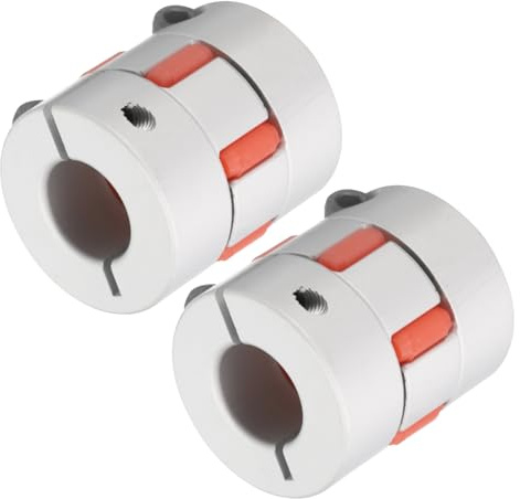 QUARKZMAN Alluminio Prugna Albero Accoppiamento 14mm a 14mm Foro L35xD30 Flessibile Accoppiatore Giunto per Macchina e Servo Motore Passo-Passo 2pz