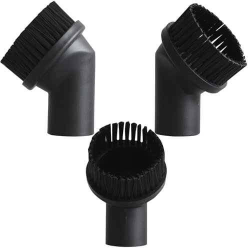 3 Piezas Cepillo Universal Profesional de Aspiradora, 35mm de Diametro, Accesorio Boquilla de Repuesto para Aspirador Cepillos Redondo Alfombras para Limpiador Sofas/Coche,Limpieza Mascotas