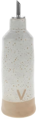 Alipis Distributeur D'Huile D'Olive En CéRamique Avec Couvercle - Bouteille Multi-Usage Pour Huile, Vinaigre Et Sauce - Design EuropéEn ÉLéGant - Capacité 600ml - IdéAl Pour Cuisine Et Maison