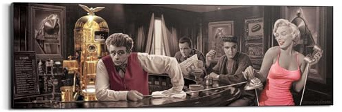 REINDERS Wandbild, Chris Consani - java dreams, Wohnzimmer, Bilder, Wanddeko, Room Decor, MDF, Mehrfarbig, 52 x 156